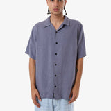 HEMP MINIMAL THRILLS CONTRAST STITCH BOWLING SHIRT