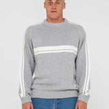 WHITE LINES KNITTED CREW