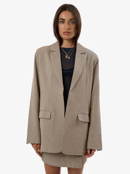 ALLEGRA TWILL SUITING BLAZER