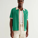 BELLE SS SHIRT TIPPED POINTELLE