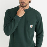 VINTAGE POCKET LS  WAFFLE