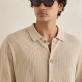 TEXTURED KNIT SS SHIRT