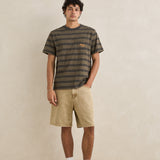 VINTAGE JACQUARD STRIPE SS T-SHIRT