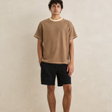CONTRAST VINTAGE TERRY SS T-SHIRT