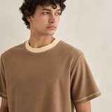 CONTRAST VINTAGE TERRY SS T-SHIRT