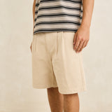 DOUBLE PLEAT TWILL SHORT