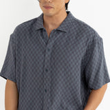 LEADS RELAXED CHECK SS SHIRT