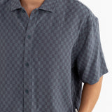 LEADS RELAXED CHECK SS SHIRT