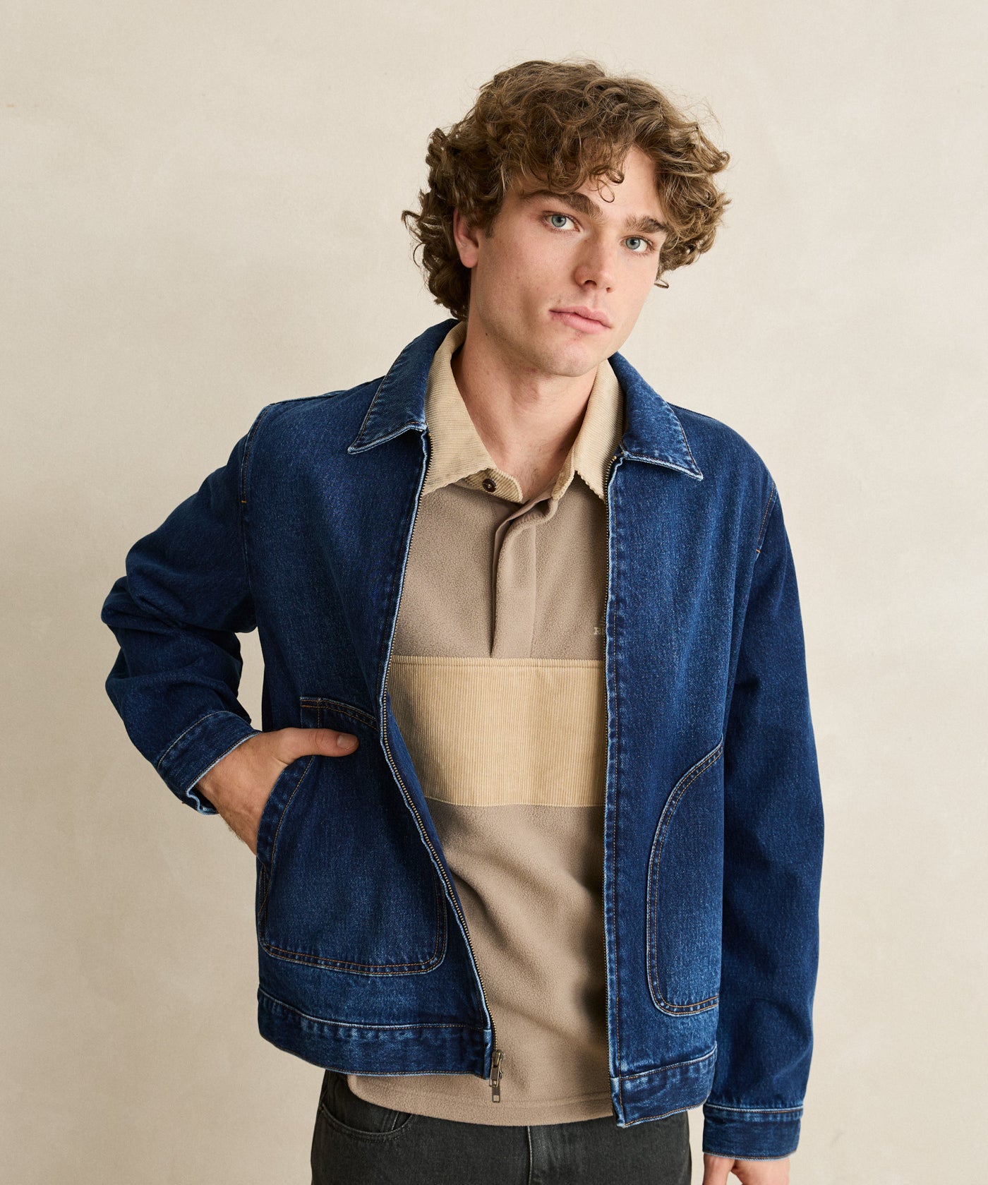 DENIM UTILITY JACKET