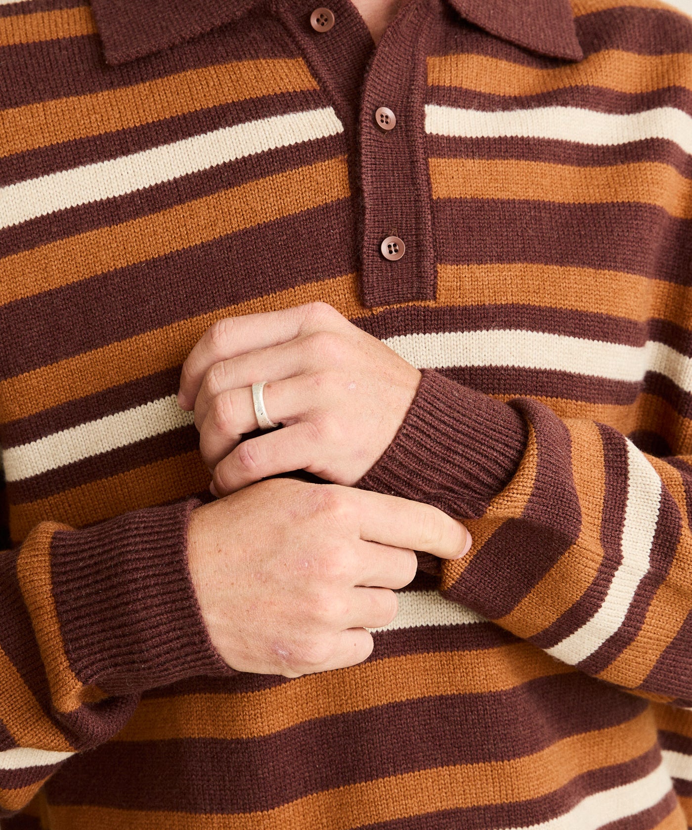 STRIPED RUGBY SWEATER