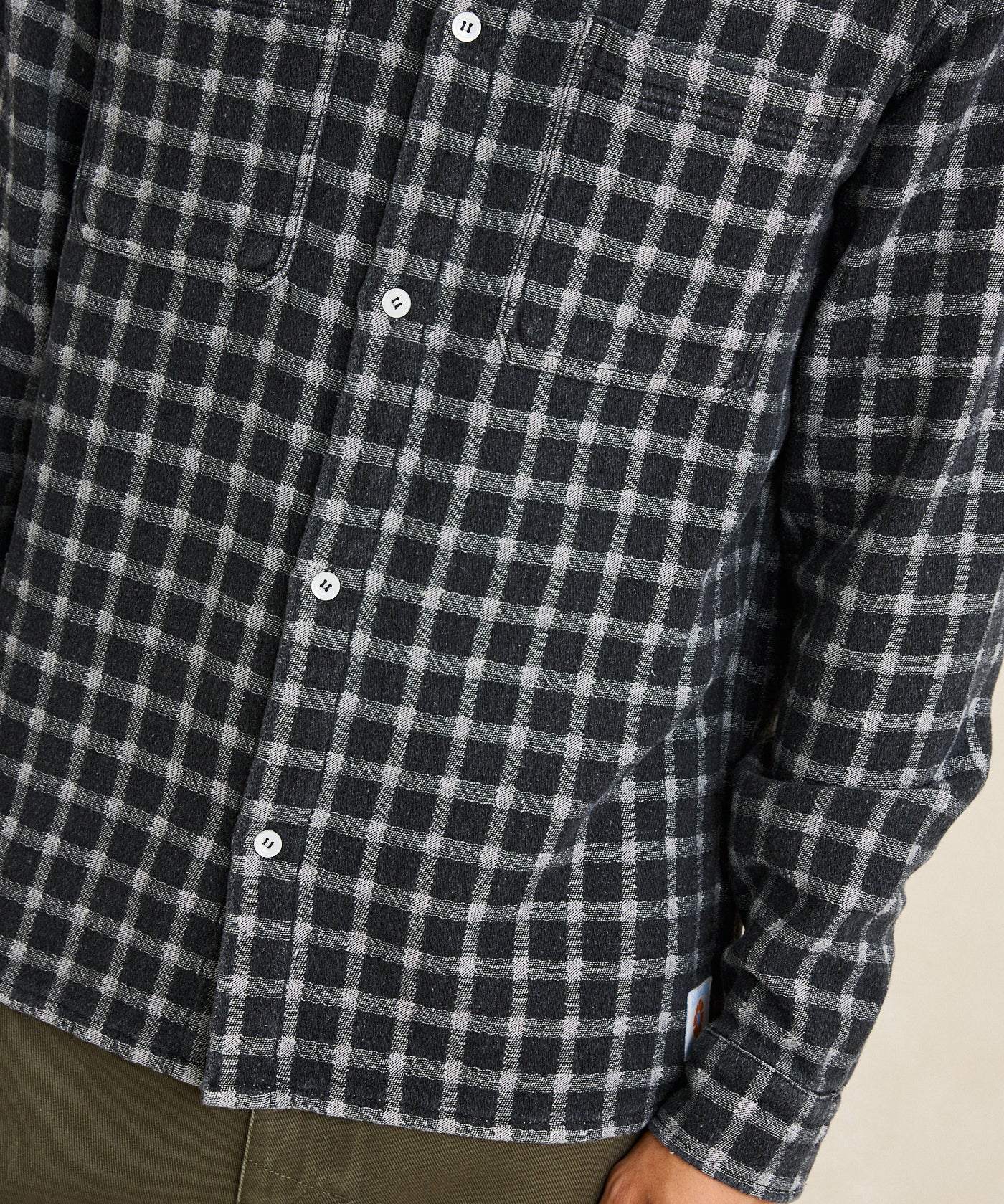JACQUARD CHECK LS SHIRT