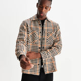 WHITING OVERSHIRT HOUNDSTOOTH WEAVE